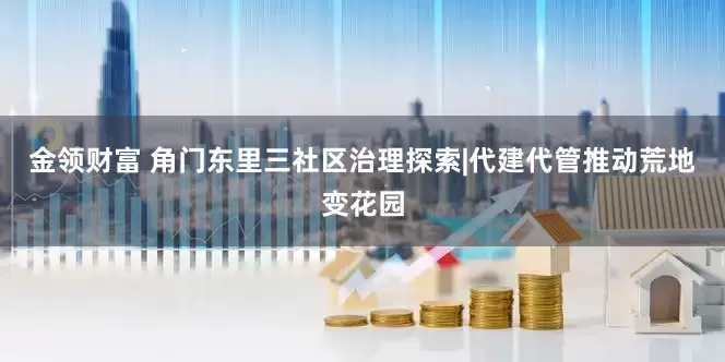 金领财富 角门东里三社区治理探索|代建代管推动荒地变花园